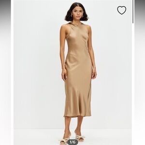 & Other Stories Satin Slip Midi Dress NWT